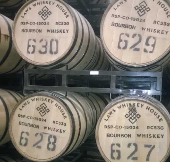 Laws Whiskey House barrels