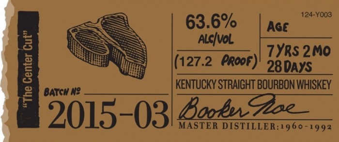 Booker's Bourbon 2015-3 Center Cut