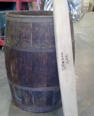 Oregon oak barrel