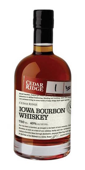 Cedar Ridge Iowa Bourbon