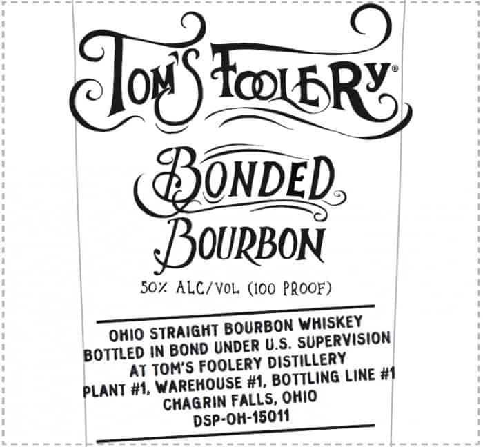 Tom's Foolery Bonded Bourbon