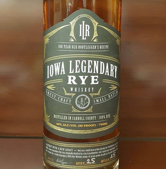 Purple Label Rye- Double Distilled - Double Barrel Rye Whiskey - Iowa  Legendary Rye