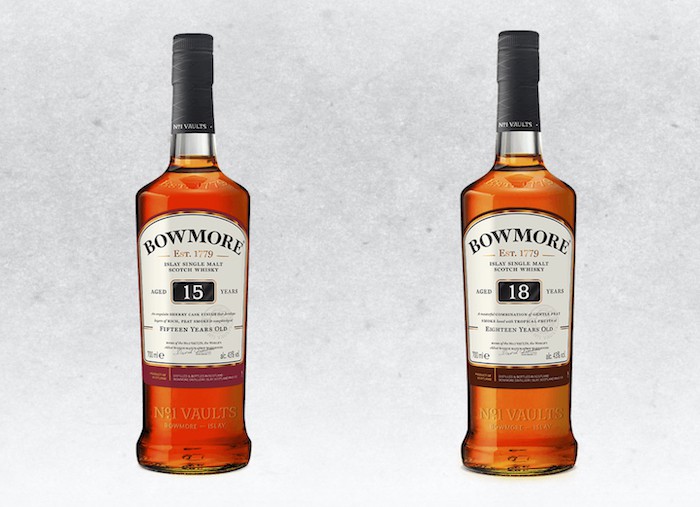 Bowmore 15-, 18-Year-Old