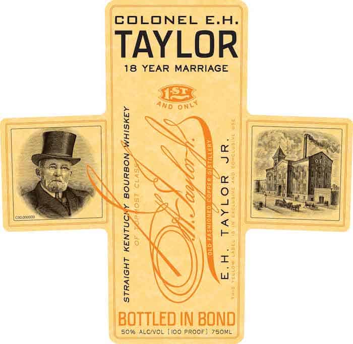 Colonel E.H. Taylor 18 Year Marriage Bourbon front label