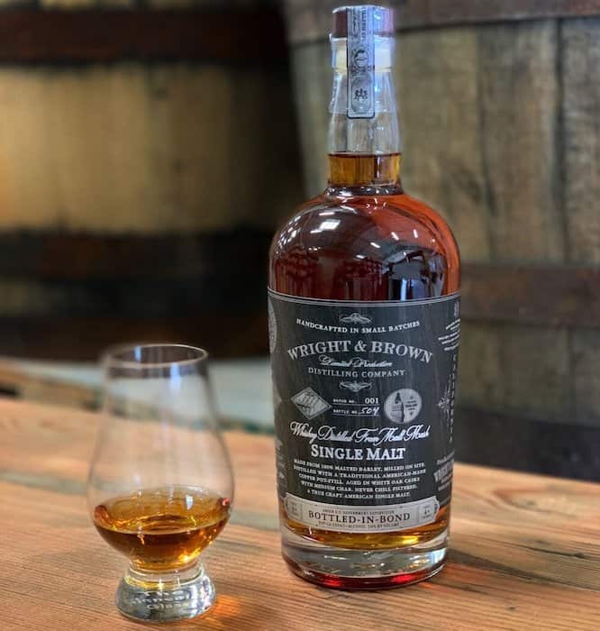 Wright & Brown Bottled in Bond American Single Malt Whiskey