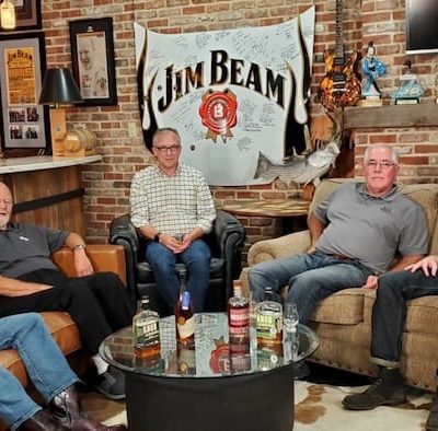 Places We've Gone: Jim Beam's Freddie Noe and Fred Noe; moderator Steve Coomes; Wild Turkey's Eddie Russell and Bruce Russell.