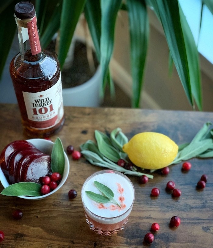 Thanksgiving whiskey cocktail