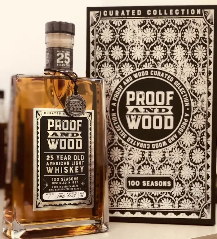 Proof and Wood 100 Seasons 25 Year American Light Whiskey