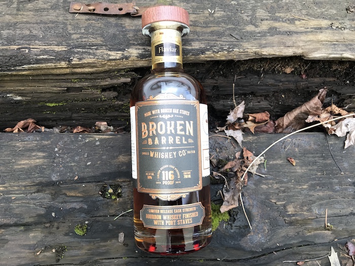 Broken Barrel Bourbon Whiskey Finished with Port Staves