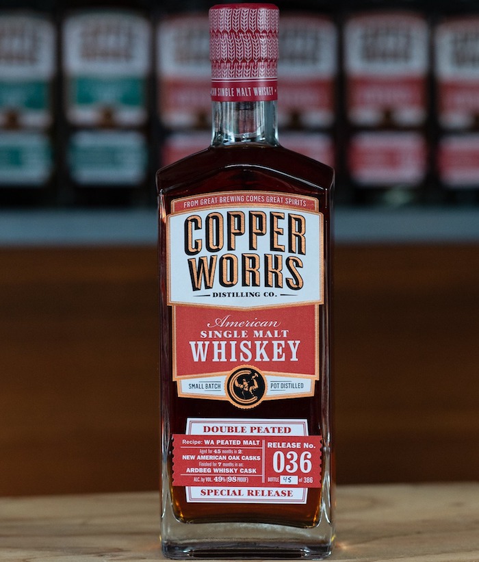 Copperworks Double Peated American Single Malt Whiskey
