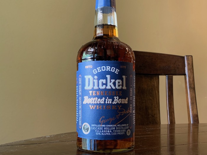 George Dickel Bottled In Bond (image via Carin Moonin)