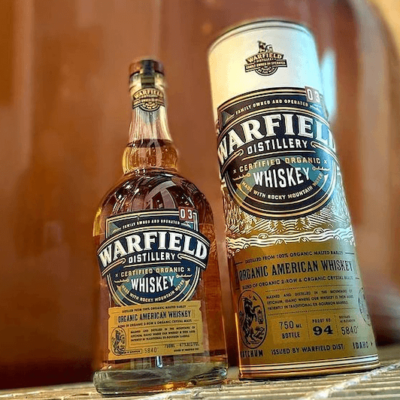 Warfield Organic American Whiskey (image via Warfield Distillery)