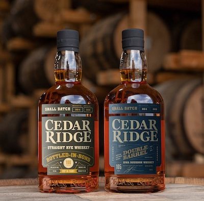 Cedar Ridge Bottled-In-Bond Rye and Double Barrel Bourbon