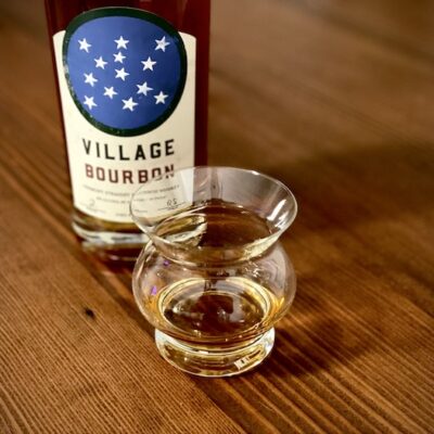 Village Garage Distillery Village Bourbon (image via Devon Lyon)