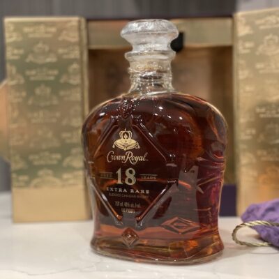 Crown Royal Aged 18 Years Extra Rare Canadian Blended Whisky (image via Devon Lyon)