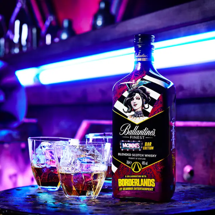 ウイスキー Ballantine's Blended Scotch Whisky Borderlands x Ballantine's Bar Edition Celebrates Blend Of Whisky