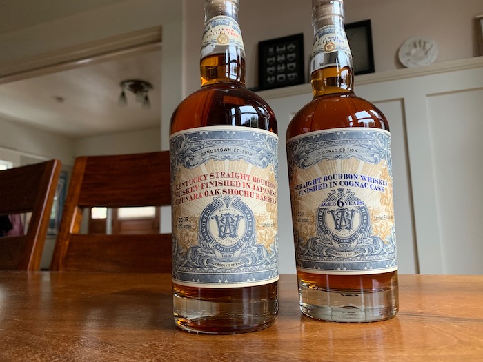 World Whiskey Society Kentucky Straight Bardstown Edition and 15-Year-Old Bourbon Samurai Edition (image via Carin Moonin)