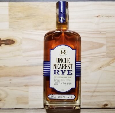Uncle Nearest Uncut:Unfiltered Rye (image via Charles Steele)