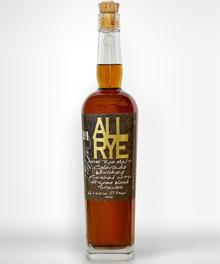 291 All Rye 100% Rye Malt Colorado Whiskey