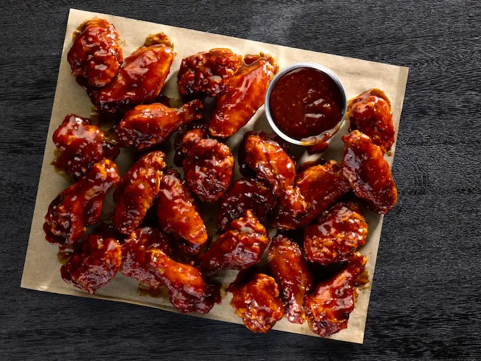 Bulleit Bourbon BBQ Sauced Wings