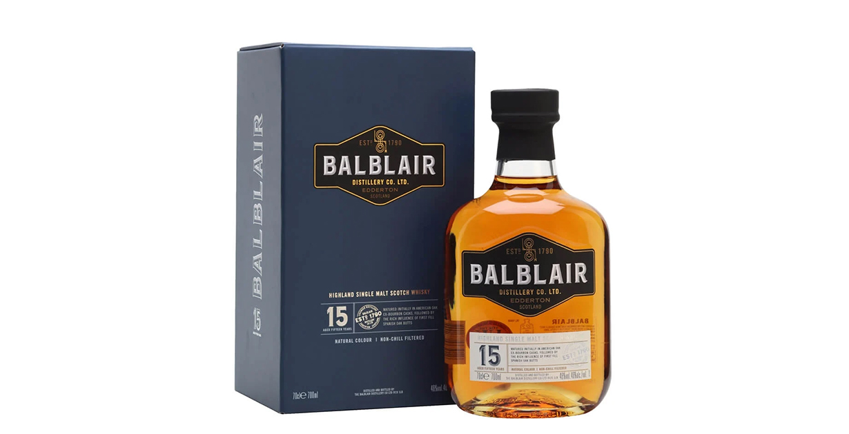 An image of the Balblair 15 Year Old whisky 