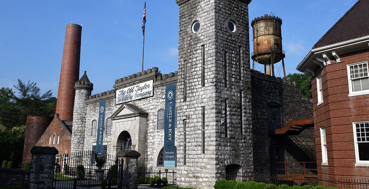 This must-visit distillery, Castle & Key, boasts a castle of European style architecture. 
