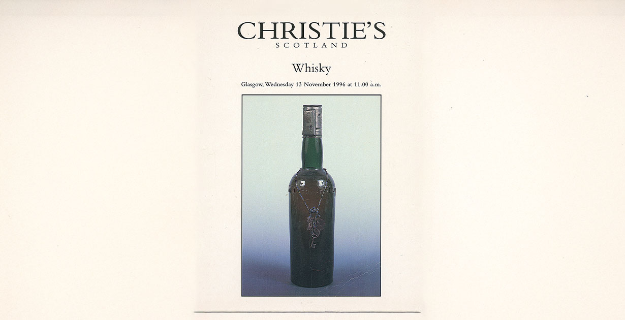 What Can A 1996 Christie’s Public sale Catalogue Train Us About The 2025 Whisky Market?