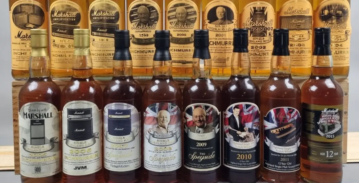 Rare Jim Marshall Whisky Collection Set To Rock Up at Auction