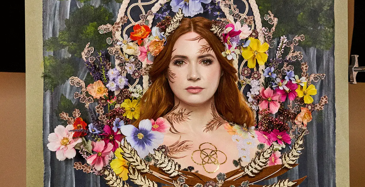 Cinematic background for Karen Gillan