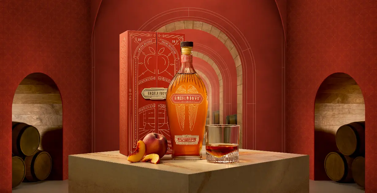 Angel's Envy Unveils Cellar Collection Vol. 6 Finished in Peach Brandy & Toasted Oak