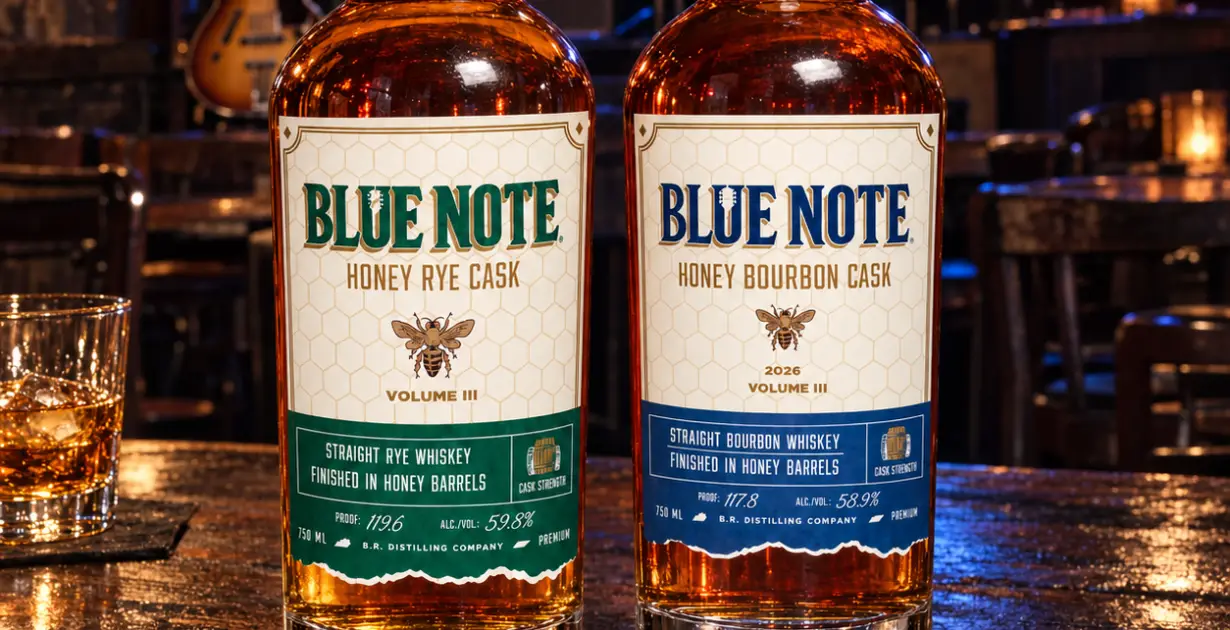 Blue Note Expands Honey Bourbon and Rye Whiskey Release