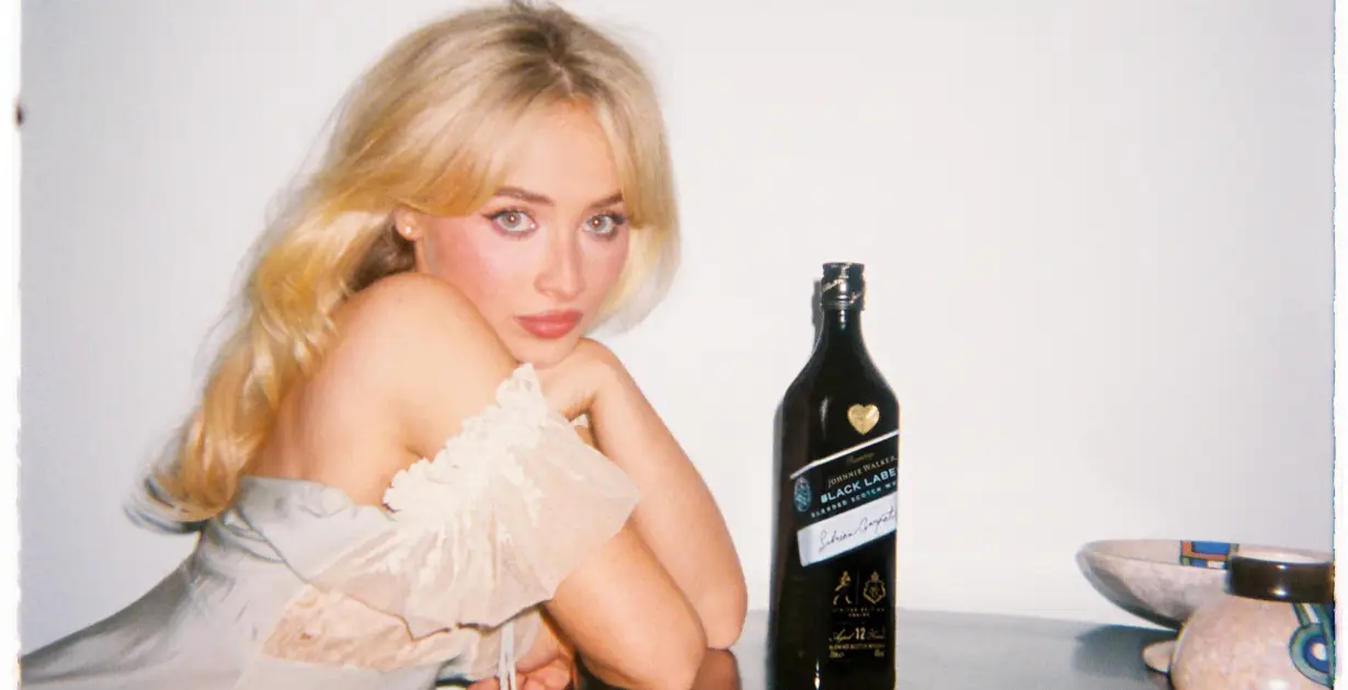 Johnnie Walker Sabrina Carpenter Black Label Bottle