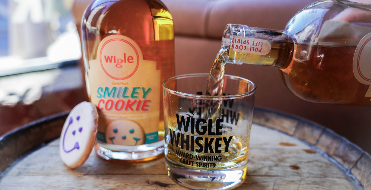 Wigle Smiley Cookie Whiskey Marks Eat'n Park Cookie's 40th