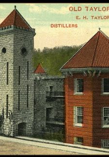 1905 Old Taylor distillery postcard