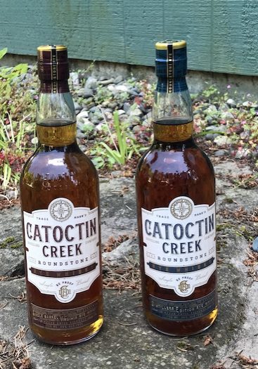 Catoctin Creek Roundstone Single Barrel Virginia Rye Whiskey and Distillers Edition Rye Whiskey (image via Jennifer Williams)