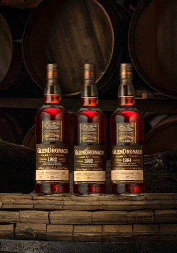 The GlenDronach Distillery recently introduced three casks from the 19th batch of its Cask Bottling collection to the United States. (image via The Glendronach)