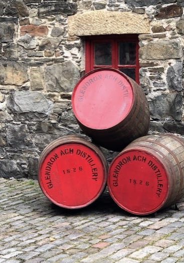 Some display barrels at The Glendronach (image copyright The Whiskey Wash)