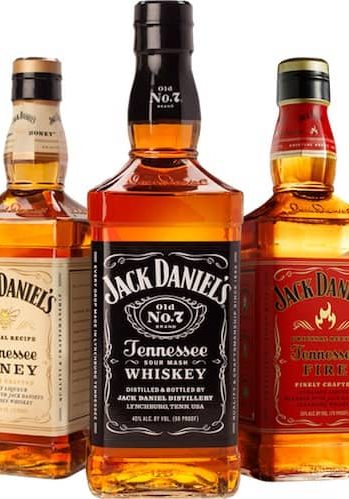 Some of the Jack Daniel's whiskeys (image via Brown-Forman)