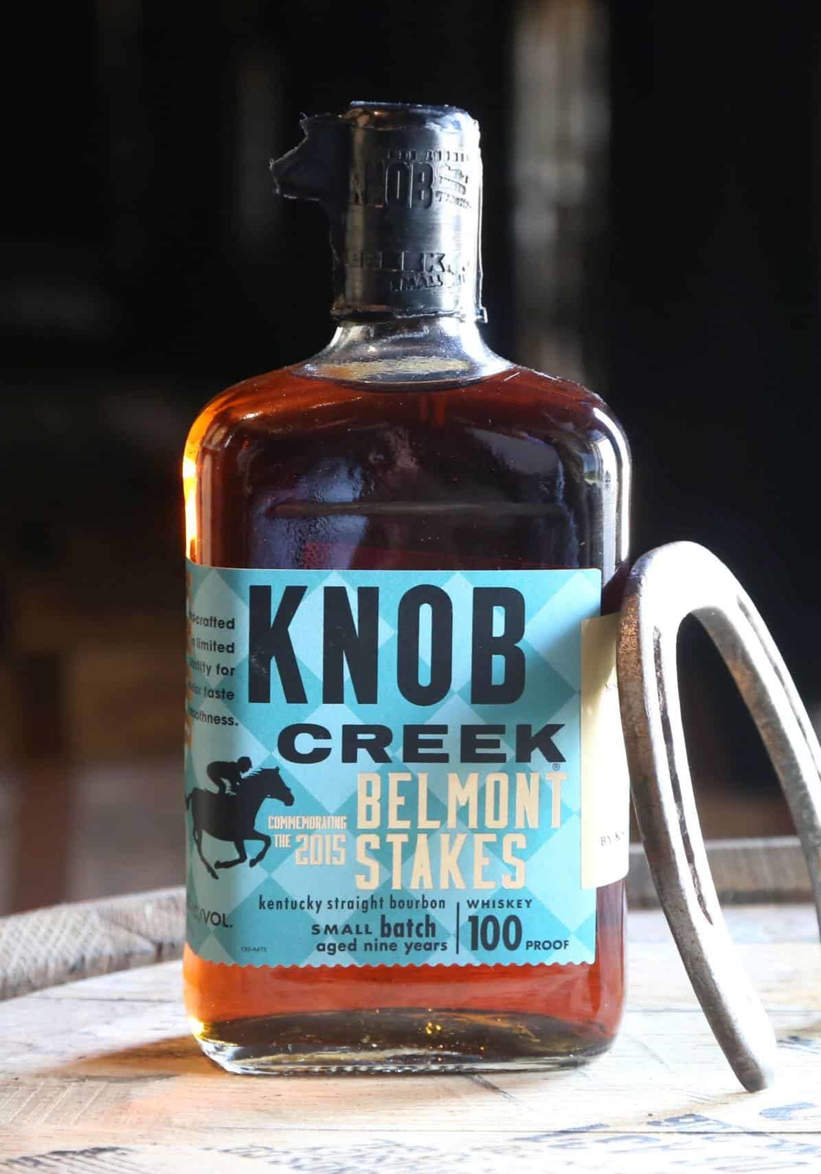 Knob Creek Belmont Stakes bottle